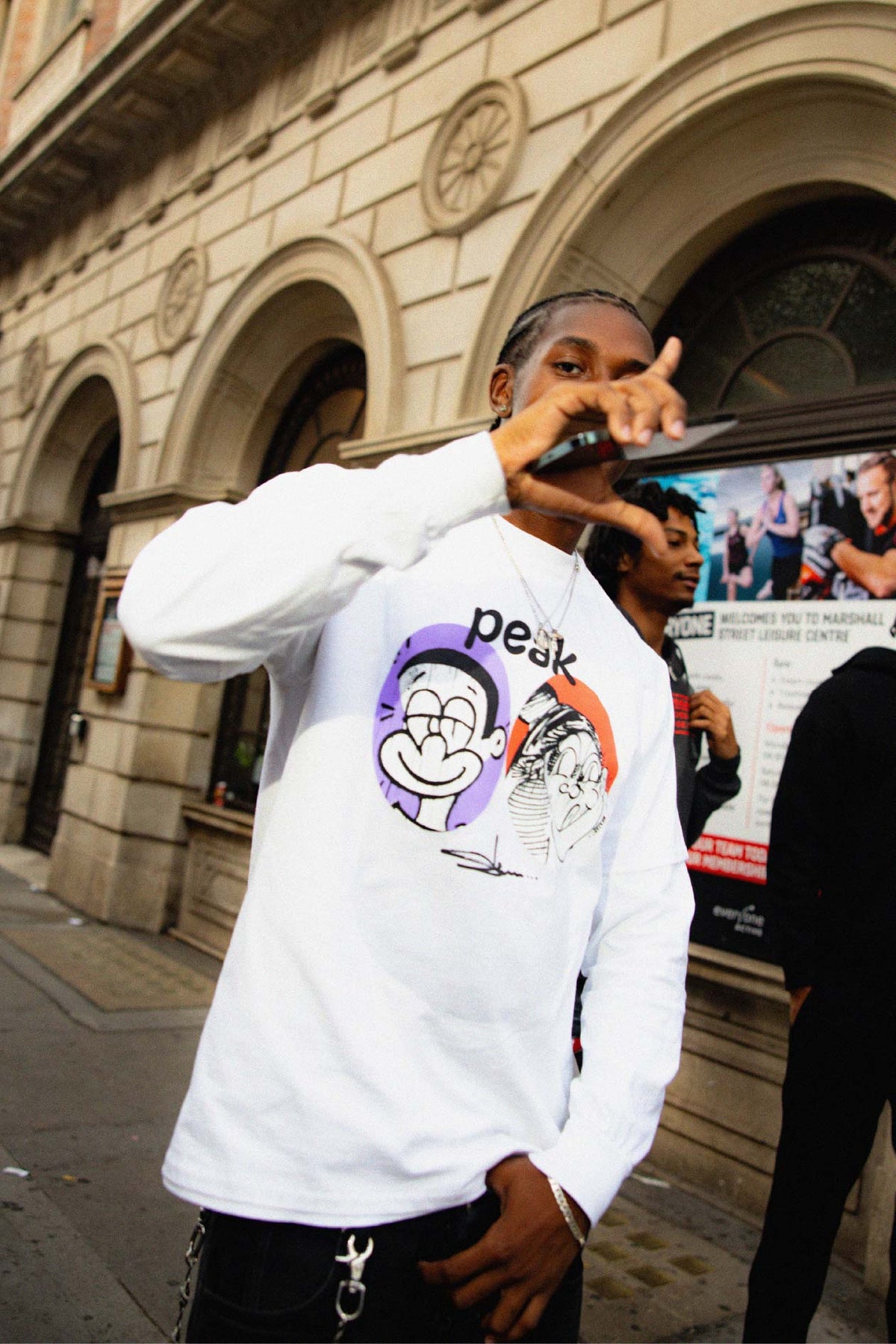 Peak x Slawn Face Flip T-shirt