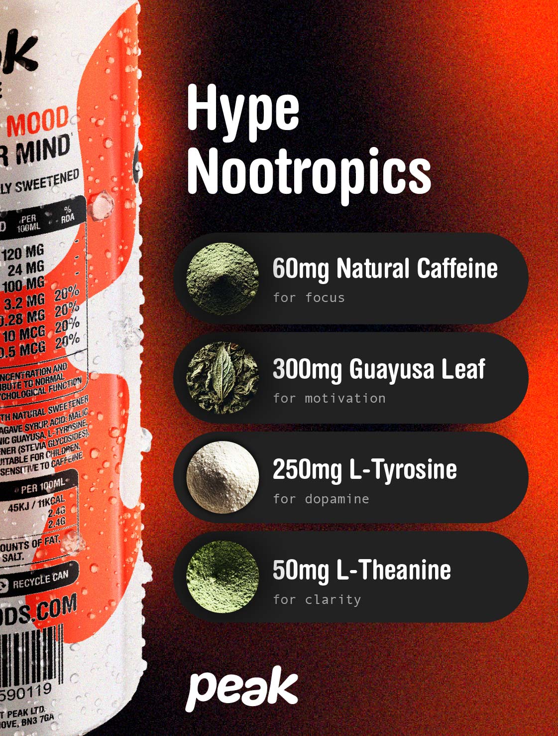 Hype Mood Drinks - Peak